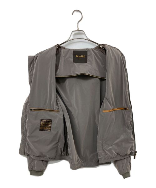 MOORER（ムーレー）MOORER (ムーレー) ALBORI-AM ナイロン フーデット ブルゾン グレー サイズ:50の古着・服飾アイテム
