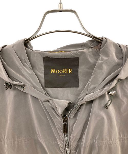 MOORER（ムーレー）MOORER (ムーレー) ALBORI-AM ナイロン フーデット ブルゾン グレー サイズ:50の古着・服飾アイテム