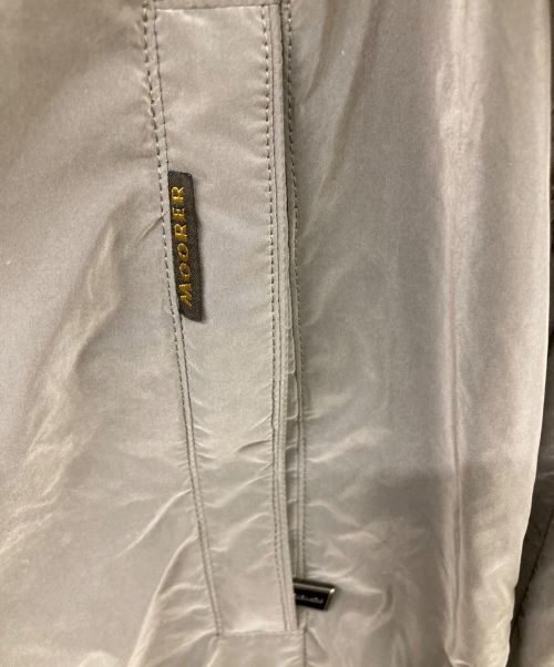 MOORER（ムーレー）MOORER (ムーレー) ALBORI-AM ナイロン フーデット ブルゾン グレー サイズ:50の古着・服飾アイテム