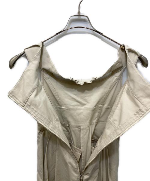 MAISON SPECIAL（メゾンスペシャル）MAISON SPECIAL (メゾンスペシャル) Front Zip Romper アイボリー サイズ:Mの古着・服飾アイテム