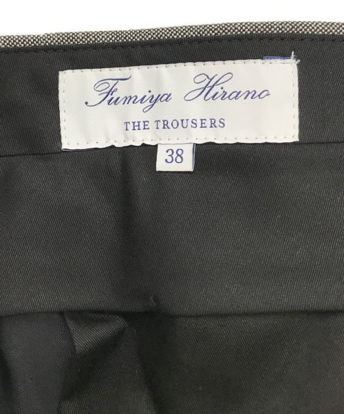Fumiya Hirano The Trousers（フミヤ ヒラノ ザ トラウザーズ）Fumiya Hirano The Trousers (フミヤ ヒラノ ザ トラウザーズ) REGENT 2タックスラックス グレー サイズ:38の古着・服飾アイテム
