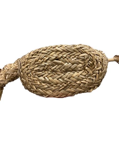 ANYA HINDMARCH（アニヤ・ハインドマーチ）ANYA HINDMARCH (アニヤハインドマーチ) ドンキーバスケットカゴバッグ ベージュの古着・服飾アイテム