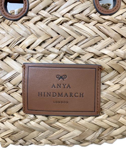 ANYA HINDMARCH（アニヤ・ハインドマーチ）ANYA HINDMARCH (アニヤハインドマーチ) ドンキーバスケットカゴバッグ ベージュの古着・服飾アイテム