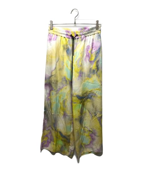 CINOH（チノ）CINOH (チノ) リーフプリントリラックスパンツ イエロー サイズ:M 未使用品の古着・服飾アイテム