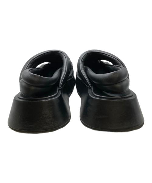 HUMANT（ヒューマント）HUMANT (ヒューマント) エミリー Emily Black レザーサンダル ブラック サイズ:9の古着・服飾アイテム