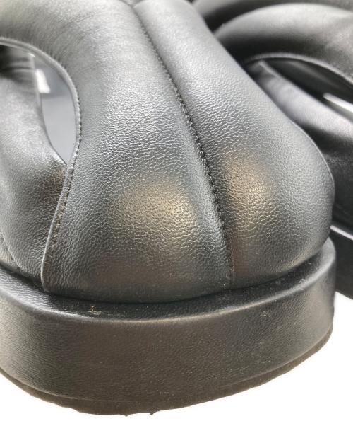 HUMANT（ヒューマント）HUMANT (ヒューマント) エミリー Emily Black レザーサンダル ブラック サイズ:9の古着・服飾アイテム