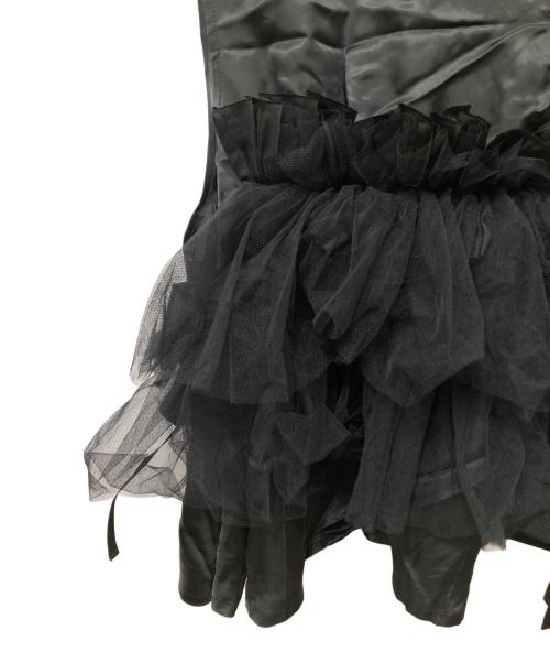 COMME des GARCONS（コムデギャルソン）COMME des GARCONS (コムデギャルソン) noir kei ninomiya (ノワール ケイ ニノミヤ) チュールタンクトップ ブラック サイズ:Sの古着・服飾アイテム