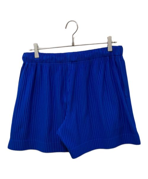 HOMME PLISSE ISSEY MIYAKE（オム プリッセ イッセイ ミヤケ）HOMME PLISSE ISSEY MIYAKE (オムプリッセ イッセイ ミヤケ) プリーツショーツ ブルー サイズ:FREEの古着・服飾アイテム