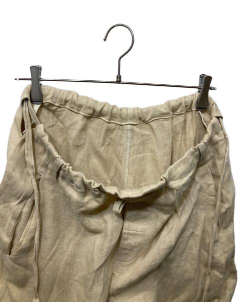 Hed Mayner（ヘド メイナー）Hed Mayner (ヘド メイナー) イージーリネンパンツ ベージュ サイズ:XSの古着・服飾アイテム