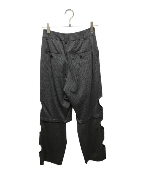 MAISON SPECIAL（メゾンスペシャル）MAISON SPECIAL (メゾンスペシャル) サイドホール2WAYパンツ グレー サイズ:36の古着・服飾アイテム