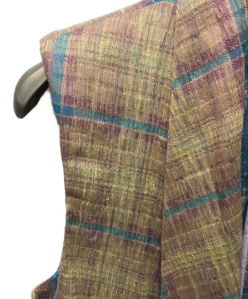 forte forte（フォルテ・フォルテ）forte forte (フォルテ・フォルテ) ジャガードベスト パープル×ベージュの古着・服飾アイテム