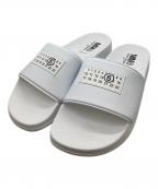 MM6 Maison Margielaエムエムシックスメゾンマルジェラ）の古着「スライドサンダル」｜ホワイト