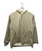 POLO RALPH LAURENポロ・ラルフローレン）の古着「リバーシブルフーデットジャケット」｜アイボリー×ベージュ