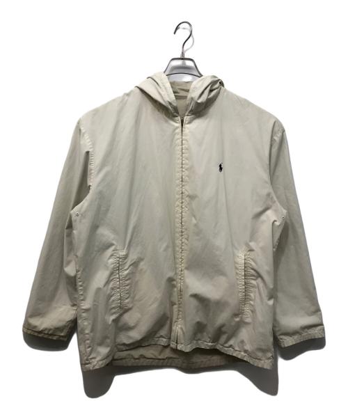 POLO RALPH LAUREN（ポロ・ラルフローレン）POLO RALPH LAUREN (ポロ・ラルフローレン) リバーシブルフーデットジャケット アイボリー×ベージュ サイズ:Lの古着・服飾アイテム