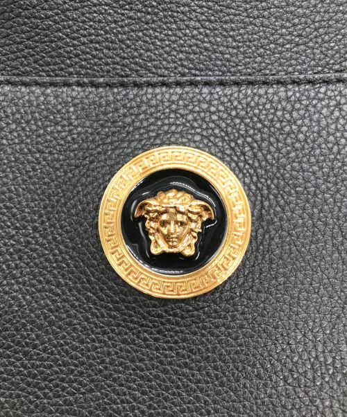 VERSACE（ヴェルサーチ）VERSACE (ヴェルサーチ) メドゥーサショルダーバッグ ブラックの古着・服飾アイテム
