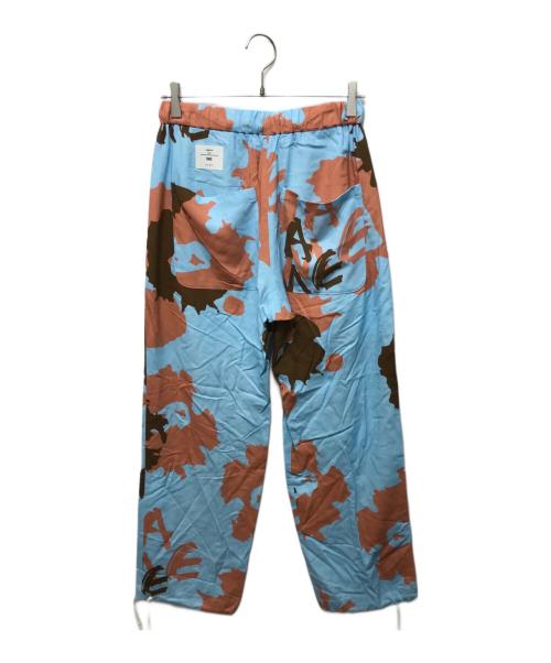Name.（ネーム）Name. (ネーム) JAGUAR FLOWER RAYON EASY PANTS ブルーの古着・服飾アイテム