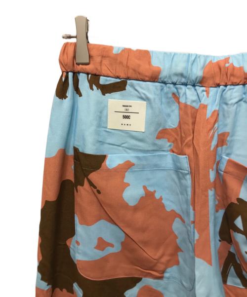 Name.（ネーム）Name. (ネーム) JAGUAR FLOWER RAYON EASY PANTS ブルーの古着・服飾アイテム