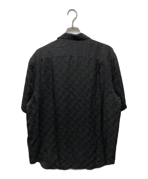 SUPREME（シュプリーム）Supreme (シュプリーム) Tonal Monogram Silk S/S Shirt ブラック サイズ:Lの古着・服飾アイテム