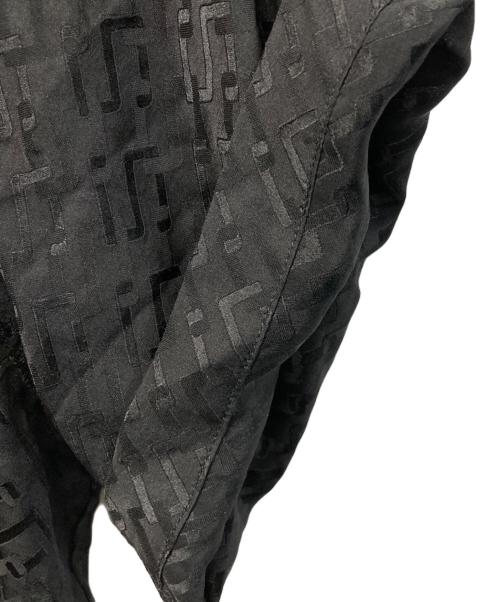 SUPREME（シュプリーム）Supreme (シュプリーム) Tonal Monogram Silk S/S Shirt ブラック サイズ:Lの古着・服飾アイテム