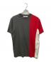 GIVENCHY（ジバンシィ）の古着「カラーブロックTシャツ」｜グレー×レッド