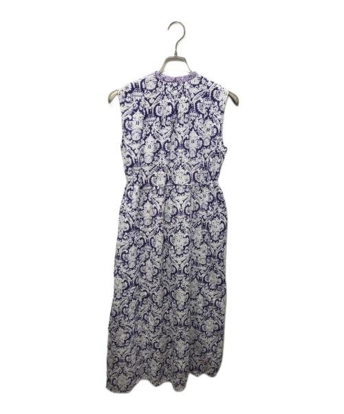 ne quittez pas（ヌキテパ）ne quittez pas (ヌキテパ) ドビー刺繍ワンピース パープル サイズ:M 未使用品の古着・服飾アイテム