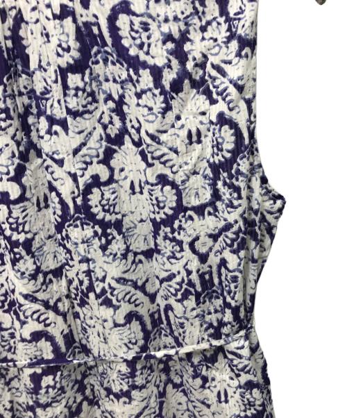 ne quittez pas（ヌキテパ）ne quittez pas (ヌキテパ) ドビー刺繍ワンピース パープル サイズ:M 未使用品の古着・服飾アイテム