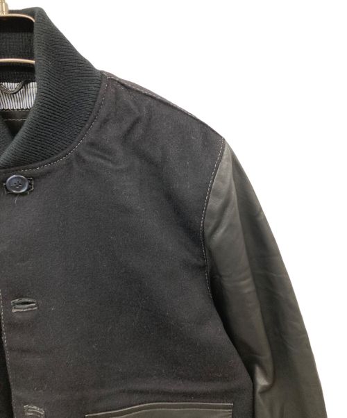 Cinquanta（チンクワンタ）Cinquanta (チンクアンタ) 切替レザーブルゾン ブラック サイズ:46の古着・服飾アイテム