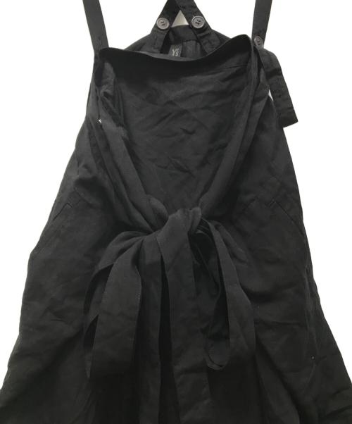 Y's（ワイズ）Y's (ワイズ) ラップデザインワンピース ブラック サイズ:Mの古着・服飾アイテム