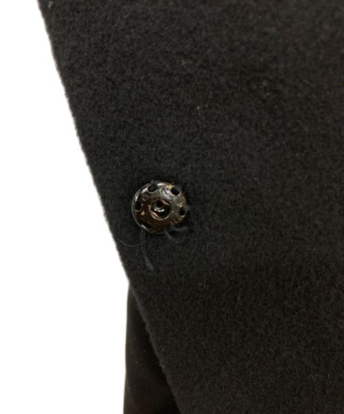 GIVENCHY（ジバンシィ）GIVENCHY (ジバンシィ) ウール シルク切替レイヤードデザインコート ブラック サイズ:40の古着・服飾アイテム