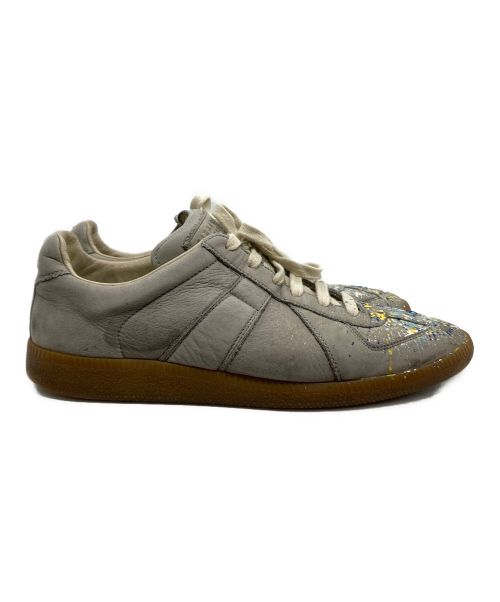 Maison Margiela（メゾンマルジェラ）Maison Margiela (メゾンマルジェラ) ペンキ加工ジャーマントレーナー グレー サイズ:25の古着・服飾アイテム
