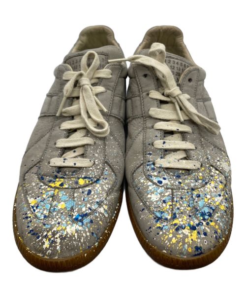Maison Margiela（メゾンマルジェラ）Maison Margiela (メゾンマルジェラ) ペンキ加工ジャーマントレーナー グレー サイズ:25の古着・服飾アイテム