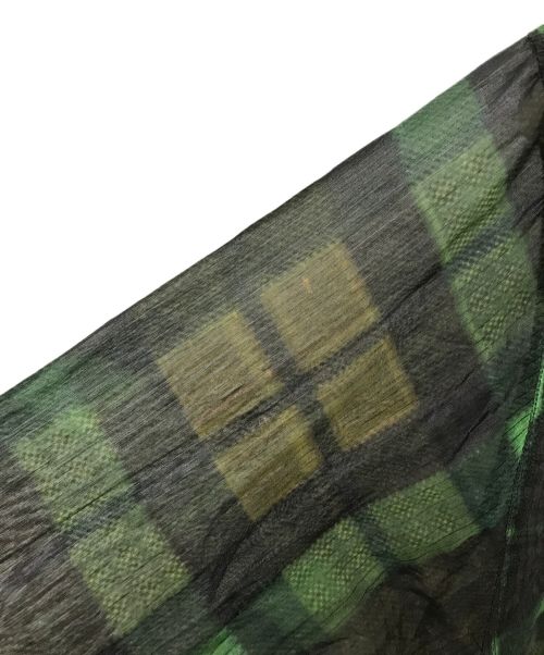 DRIES VAN NOTEN（ドリスヴァンノッテン）DRIES VAN NOTEN (ドリスヴァンノッテン) シャツ グリーン×ブラウン サイズ:46の古着・服飾アイテム