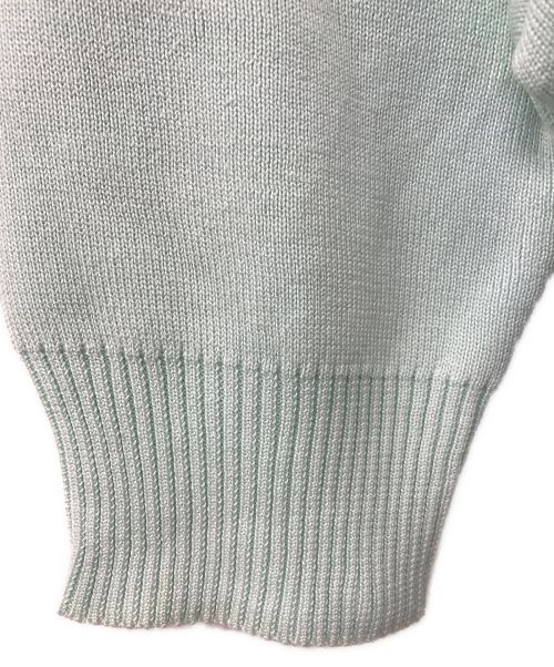 CHANEL（シャネル）CHANEL (シャネル) ココマーク釦サマーニットカーディガン ミント サイズ:40の古着・服飾アイテム