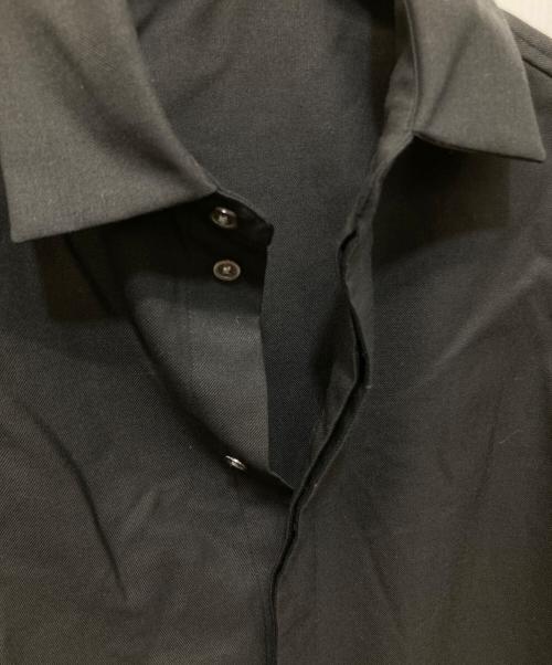 MADISON BLUE（マディソンブルー）MADISON BLUE (マディソンブルー) FLYFLONT NOSLEEVE SHIRT ブラックの古着・服飾アイテム