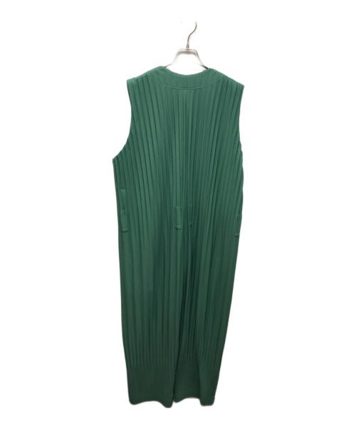 HOMME PLISSE ISSEY MIYAKE（オム プリッセ イッセイ ミヤケ）HOMME PLISSE ISSEY MIYAKE (オムプリッセ イッセイ ミヤケ) PLEATS BOTTOMS 2 グリーン サイズ:Lの古着・服飾アイテム