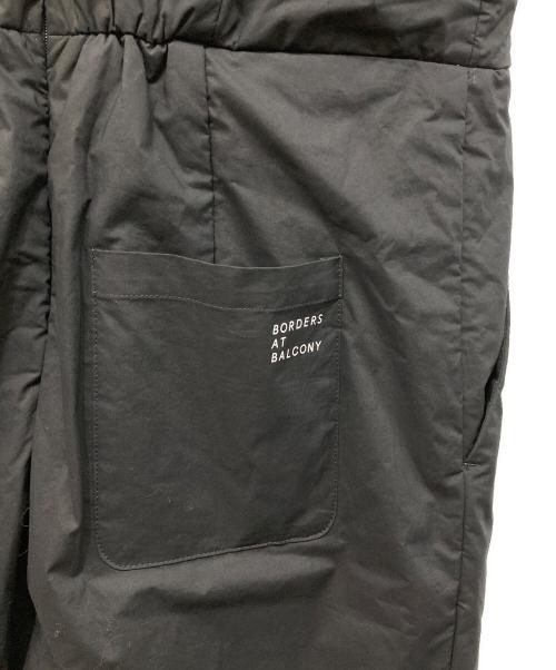 BORDERS at BALCONY（ボーダーズアットバルコニー）BORDERS at BALCONY (ボーダーズアットバルコニー) PADDING JUMP SUITS ブラック サイズ:36の古着・服飾アイテム