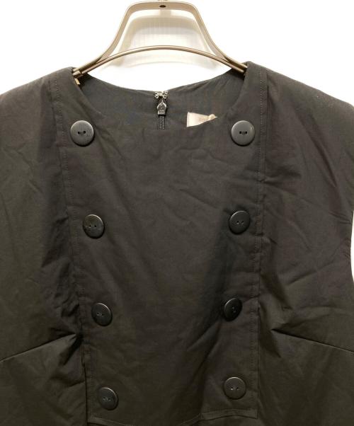 BORDERS at BALCONY（ボーダーズアットバルコニー）BORDERS at BALCONY (ボーダーズアットバルコニー) PADDING JUMP SUITS ブラック サイズ:36の古着・服飾アイテム