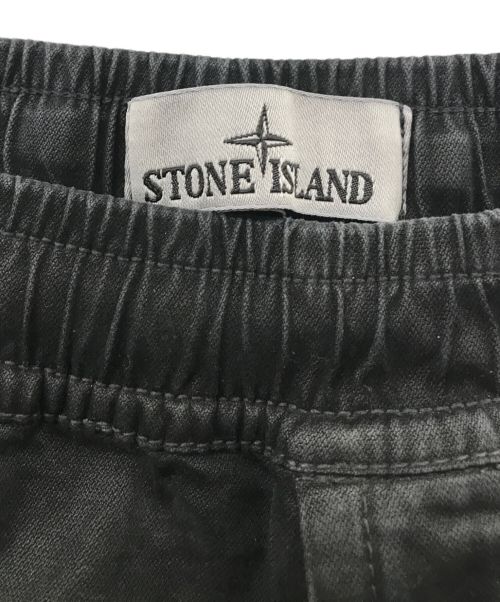 STONE ISLAND（ストーンアイランド）STONE ISLAND (ストーンアイランド) Stretch cotton cargo trousers ブラック サイズ:29の古着・服飾アイテム
