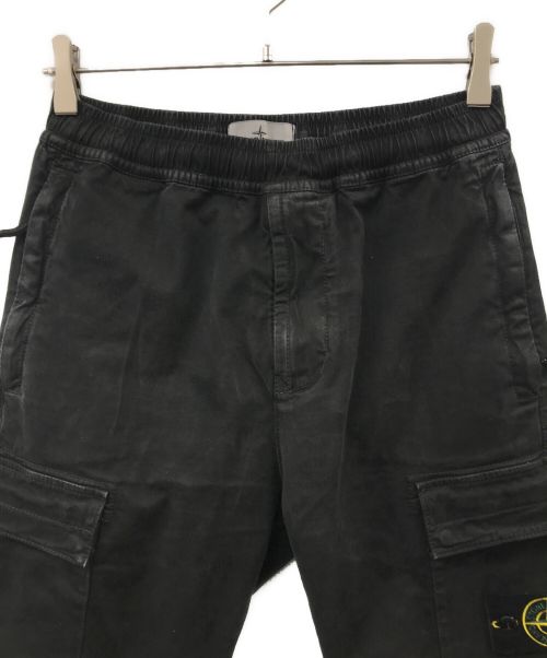 STONE ISLAND（ストーンアイランド）STONE ISLAND (ストーンアイランド) Stretch cotton cargo trousers ブラック サイズ:29の古着・服飾アイテム