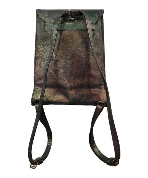 Jean Paul GAULTIER（ジャンポールゴルチェ）Jean Paul GAULTIER (ジャンポールゴルチェ) Vサイバーナップサック ブラウン×グリーンの古着・服飾アイテム