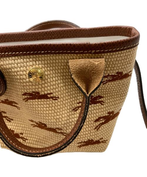LONGCHAMP（ロンシャン）LONGCHAMP (ロンシャン) PANIER LE PLIAGE XS ベージュの古着・服飾アイテム