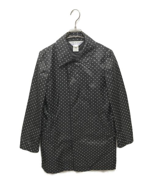 COMME des GARCONS COMME des GARCONS（コムデギャルソン コムデギャルソン）COMME des GARCONS COMME des GARCONS (コムデギャルソン コムデギャルソン) ドットステンカラーコート ブラック サイズ:SSの古着・服飾アイテム