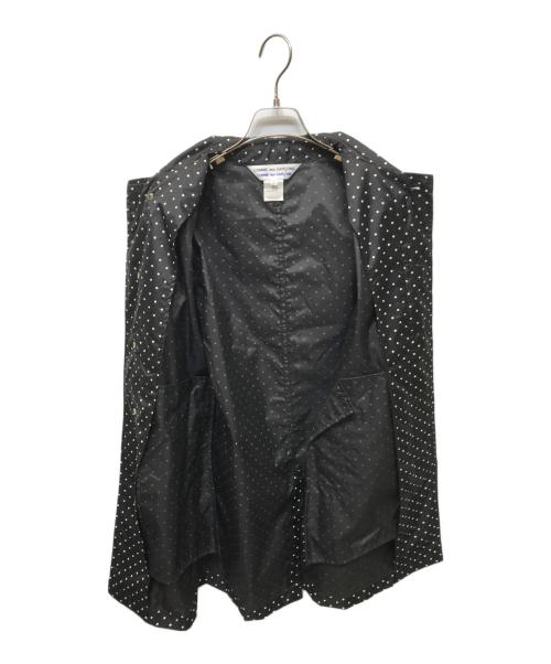 COMME des GARCONS COMME des GARCONS（コムデギャルソン コムデギャルソン）COMME des GARCONS COMME des GARCONS (コムデギャルソン コムデギャルソン) ドットステンカラーコート ブラック サイズ:SSの古着・服飾アイテム