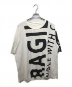 Maison Margielaメゾンマルジェラ）の古着「ビッグロゴオーバーサイズTシャツ」｜ホワイト×ブラック