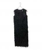 Maison MIHARA YASUHIROメゾン ミハラ ヤスヒロ）の古着「Feather Like Jacquard Fabric Dress」｜ブラック