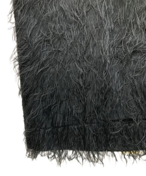 Maison MIHARA YASUHIRO（メゾン ミハラ ヤスヒロ）Maison MIHARA YASUHIRO (メゾン ミハラ ヤスヒロ) Feather Like Jacquard Fabric Dress ブラック サイズ:36の古着・服飾アイテム