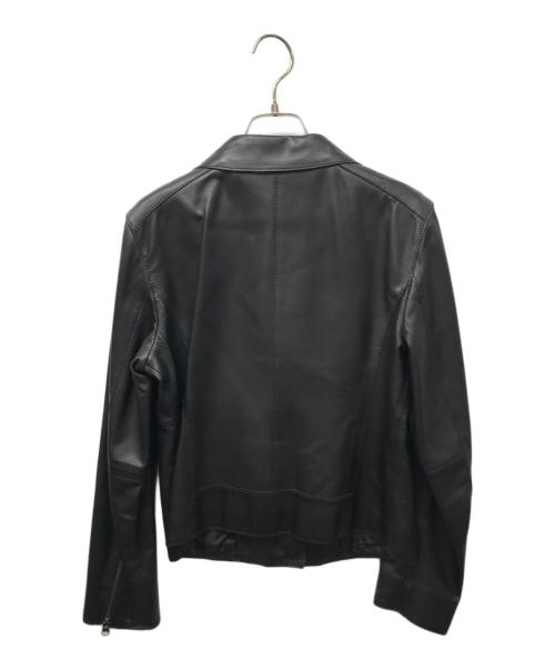 23区（ニジュウサンク）23区 (ニジュウサンク) シープレザーダブルライダースジャケット ブラック サイズ:40の古着・服飾アイテム