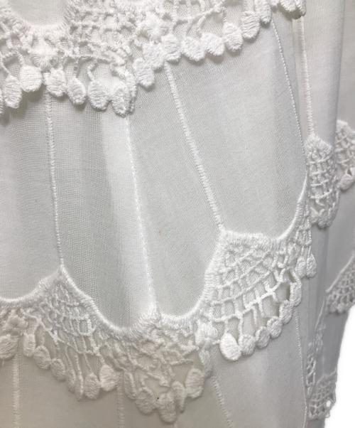 crinkle crinkle crinkle（クリンクル クリンクル クリンクル）crinkle crinkle crinkle (クリンクル クリンクル クリンクル) 3D embroidery easy pant ホワイト サイズ:FREEの古着・服飾アイテム