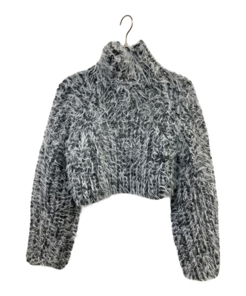 TELOPLAN（テーロプラン）TELOPLAN (テーロプラン) Fai Knit Top ブラック×ホワイト サイズ:Fの古着・服飾アイテム