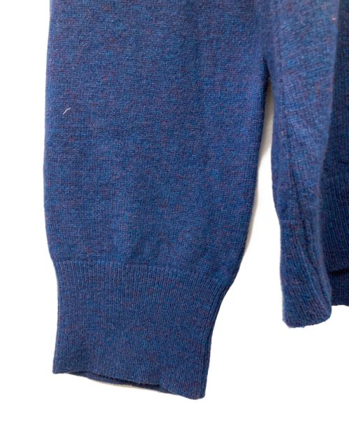 Y'S YOHJI YAMAMOTO（ワイズ ヨウジヤマモト）Y's YOHJI YAMAMOTO (ワイズ ヨウジヤマモト) ヘンリーネックニット ネイビー サイズ:3の古着・服飾アイテム